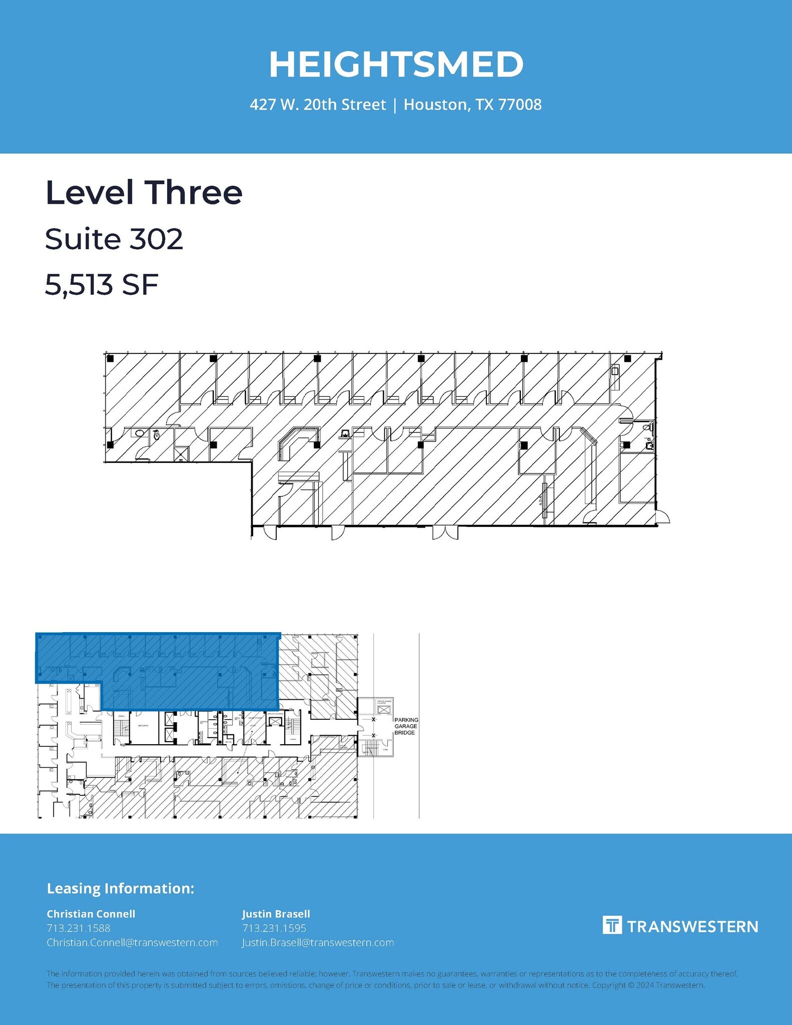 427 W 20th St, Houston, TX à louer Plan d’étage- Image 1 de 1