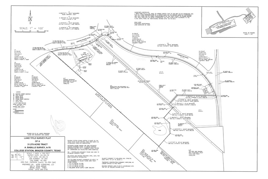 1775 Greens Prairie Rd W, College Station, TX à vendre - Plan cadastral - Image 3 de 8