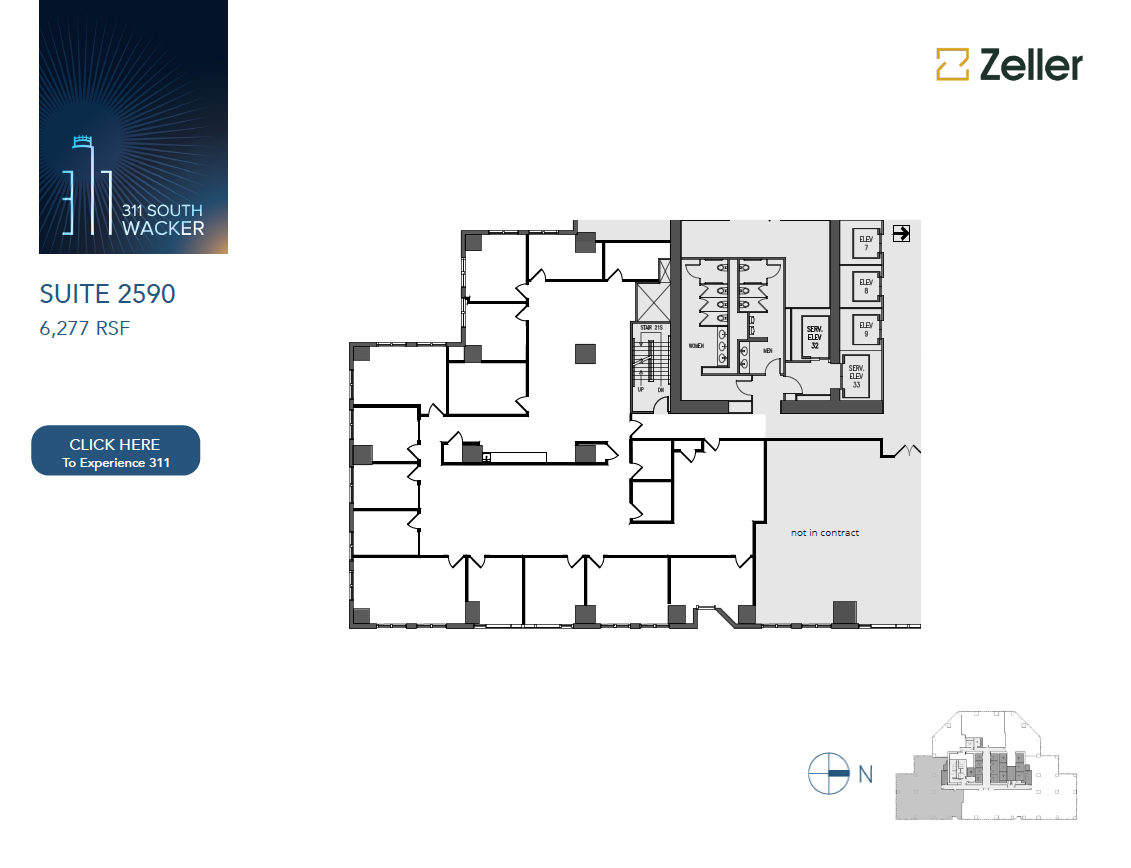 311 S Wacker Dr, Chicago, IL for lease Floor Plan- Image 1 of 1