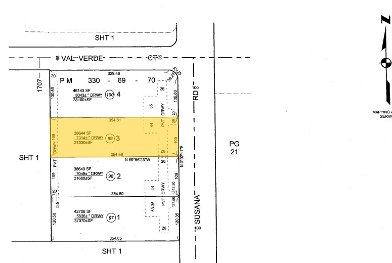 19821 S Susana Rd, Rancho Dominguez, CA à louer - Plan cadastral - Image 2 de 4