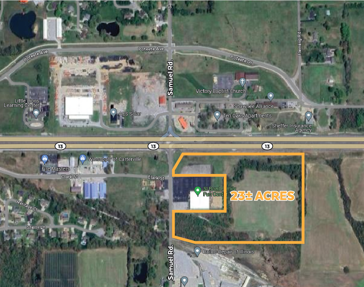 Hwy 13 & Samuel Rd, Carterville, IL for sale - Building Photo - Image 1 of 2