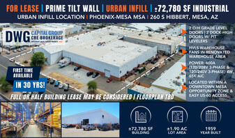 NEW! For Lease ±72KSF Phnx, AZ Industrial - Entrepôt