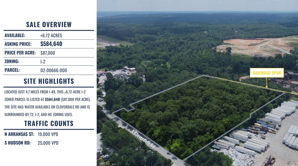 0 E Cloverdale Rd, Little Flock, AR for sale - Building Photo - Image 2 of 6