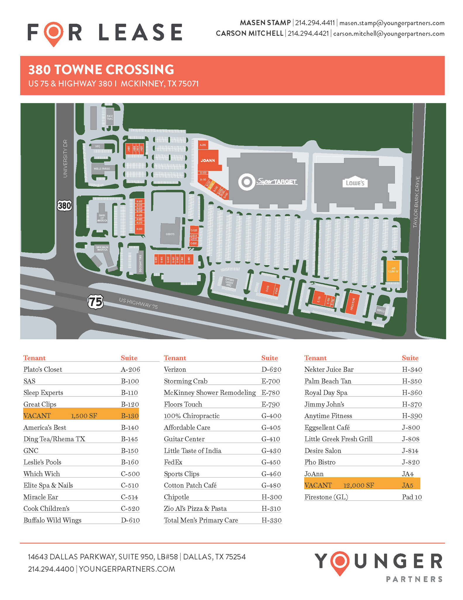 2050 W University Dr, McKinney, TX à louer Plan de site- Image 1 de 1