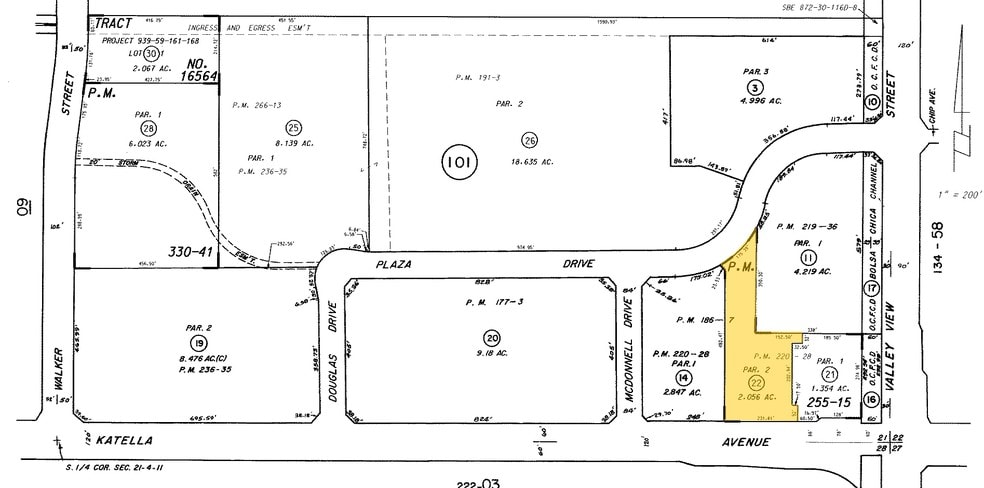 5895 Katella Ave, Cypress, CA for lease - Plat Map - Image 3 of 10