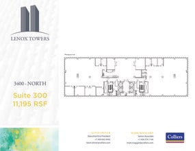 3400 Peachtree Rd NE, Atlanta, GA à louer Plan d’étage- Image 1 de 1