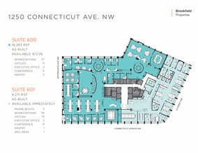 1250 Connecticut Ave NW, Washington, DC à louer Plan d’étage- Image 1 de 1