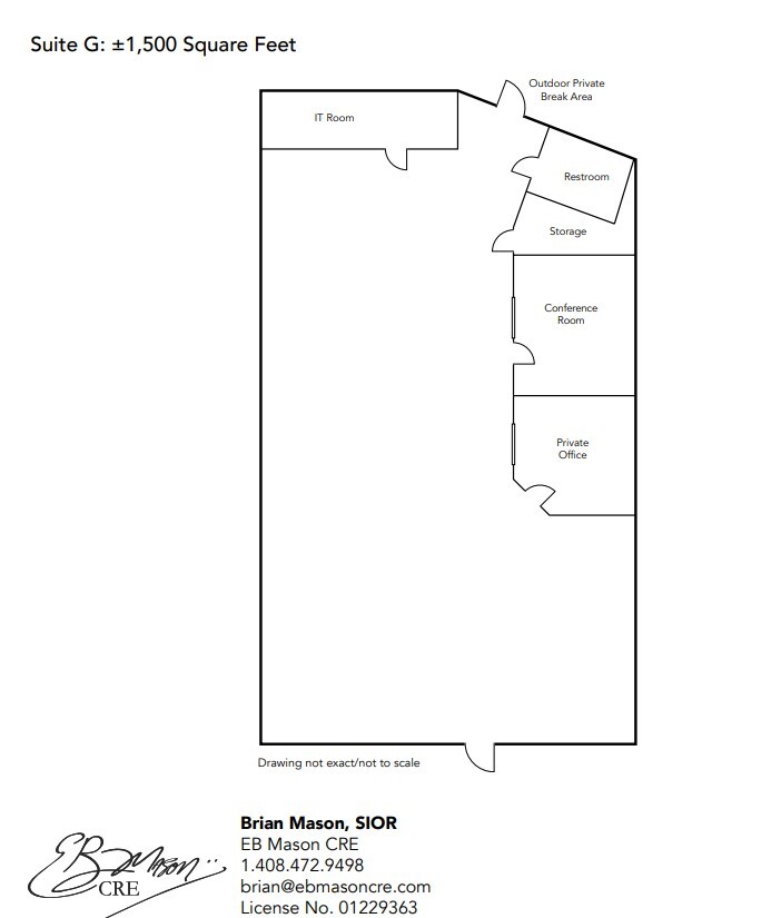 2360 S Bascom Ave, Campbell, CA for lease Floor Plan- Image 1 of 2