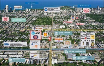 1724 W Lawrence Ave, Chicago, IL - Aérien  Vue de la carte