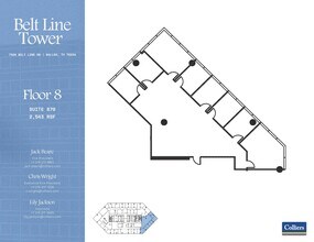 7920 Belt Line Rd, Dallas, TX à louer Plan d’étage- Image 1 de 1