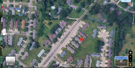 5468 Bellefontaine Rd, Dayton, OH - AERIAL  map view