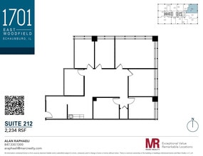 1701 E Woodfield Rd, Schaumburg, IL à louer Plan d’étage- Image 1 de 1