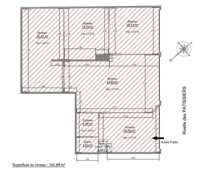 Retail in Villiers-le-Bel for lease - Floor Plan - Image 2 of 3