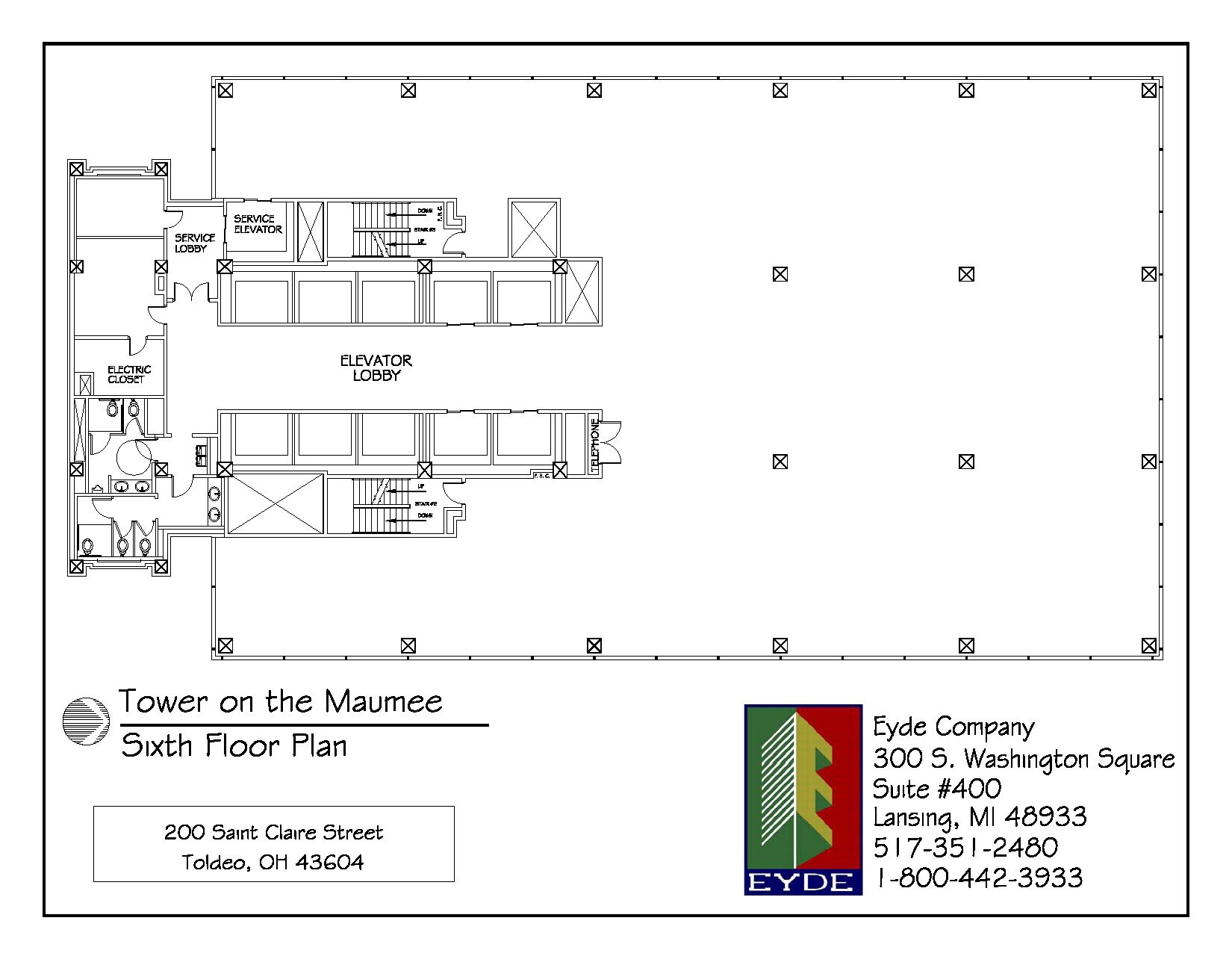 200 N Saint Clair St, Toledo, OH for lease Floor Plan- Image 1 of 1