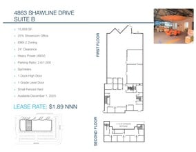 4863 Shawline St, San Diego, CA for lease Floor Plan- Image 2 of 2