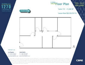 1232 E Broadway Rd, Tempe, AZ for lease Floor Plan- Image 1 of 1