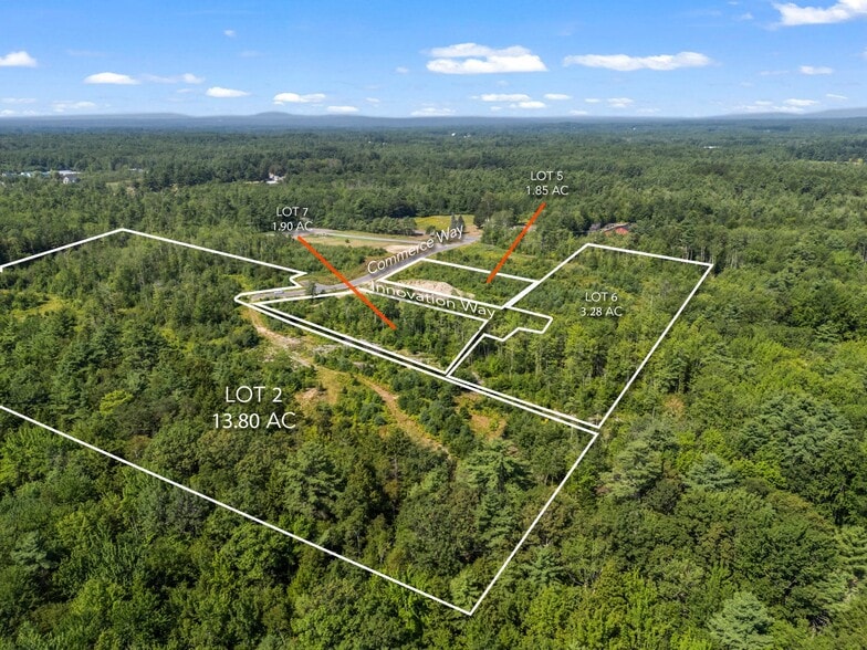 Lot 7 Innovation way, Buxton, ME for sale - Aerial - Image 3 of 4