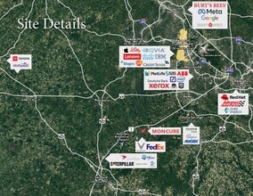 960 Christian Chapel Church, New Hill, NC - AÉRIEN Vue de la carte - Image1