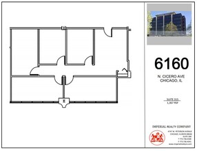 6160 N Cicero Ave, Chicago, IL à louer Plan d  tage- Image 1 de 7