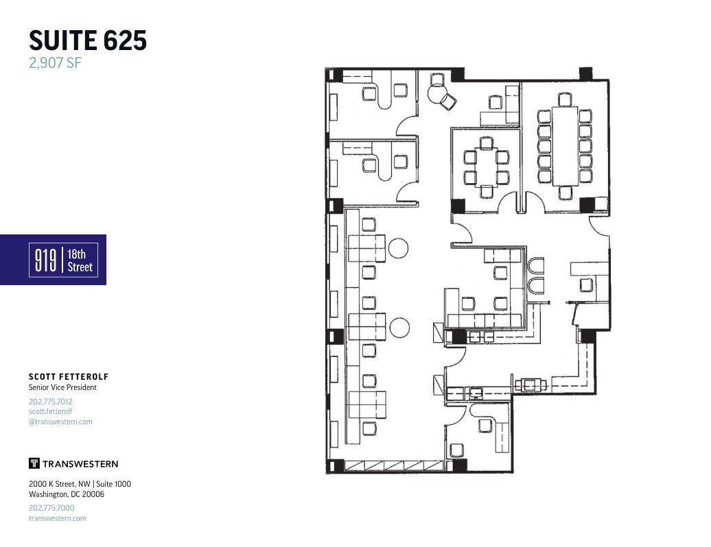 919 18th St NW, Washington, DC à louer Plan d  tage- Image 1 de 1