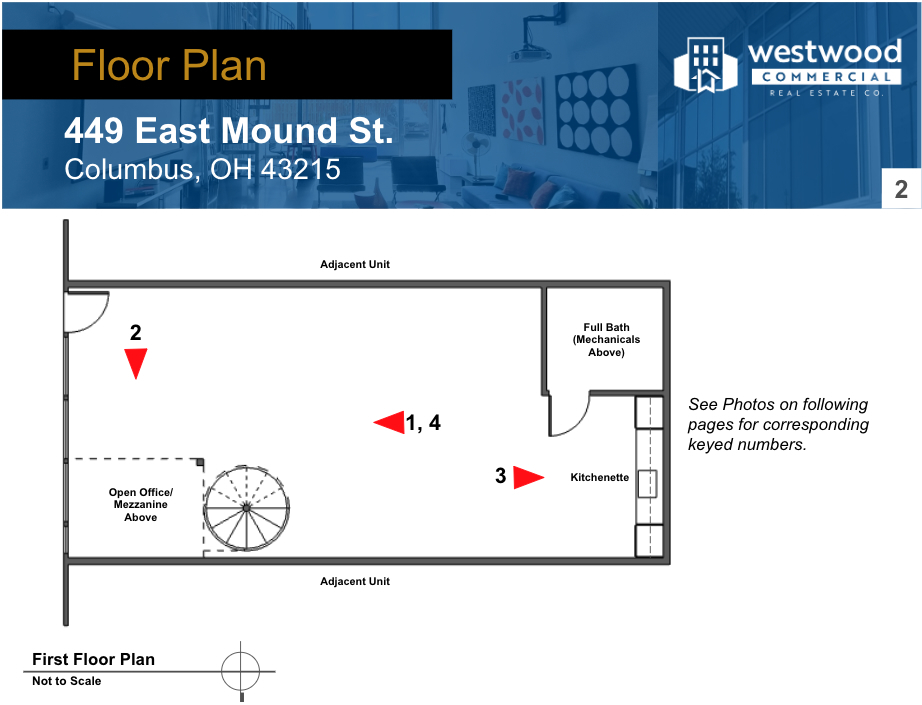 437-451 E Mound St, Columbus, OH 43215 - Unité 449 -  - Plan d  tage - Image 1 of 1