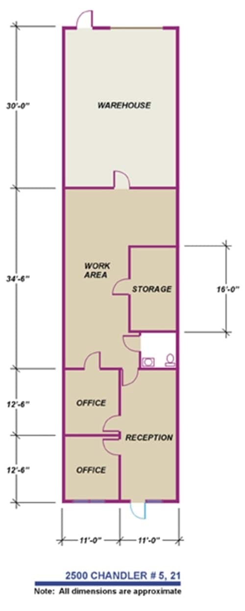 2500 Chandler Ave, Las Vegas, NV for lease Floor Plan- Image 1 of 1