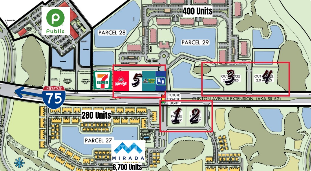 State Rd 52- Mirada Out-Parcels, San Antonio, FL 33576, San Antonio, FL for lease Site Plan- Image 1 of 9