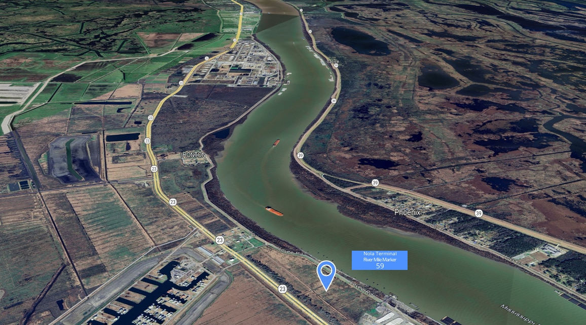River Mile 59-Westbank, Port Sulphur, LA for lease Aerial- Image 1 of 1