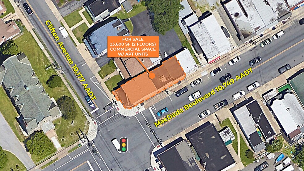 721-725 Macdade Blvd, Collingdale, PA à vendre - Aérien - Image 2 de 11