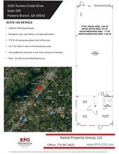 4193 Tanners Creek Dr, Flowery Branch, GA à louer Plan d’étage- Image 2 de 2