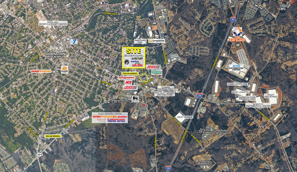 1347 E Main St, Rock Hill, SC à vendre - Photo du bâtiment - Image 2 de 5