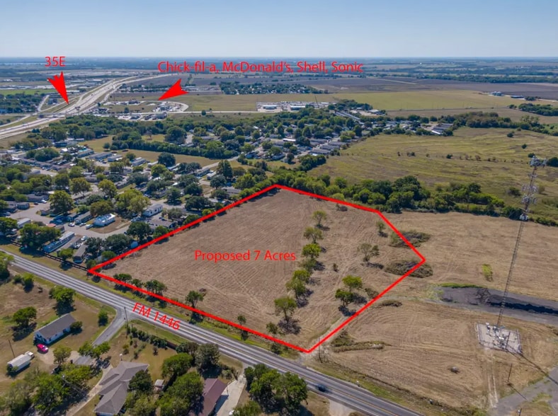 1315 Fm 1446, Waxahachie, TX à vendre - Aérien - Image 1 de 10