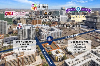 394 N 3rd Ave, Phoenix, AZ - Aerial  map view - Image1