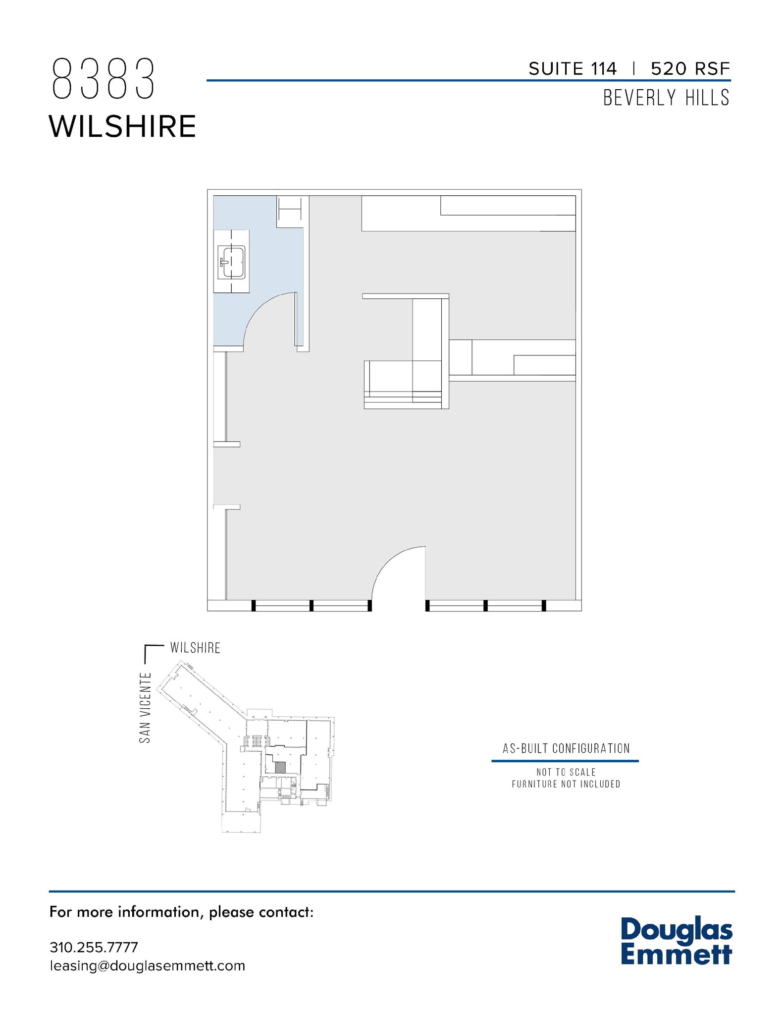 8383 Wilshire Blvd, Beverly Hills, CA à louer Plan d  tage- Image 1 de 1