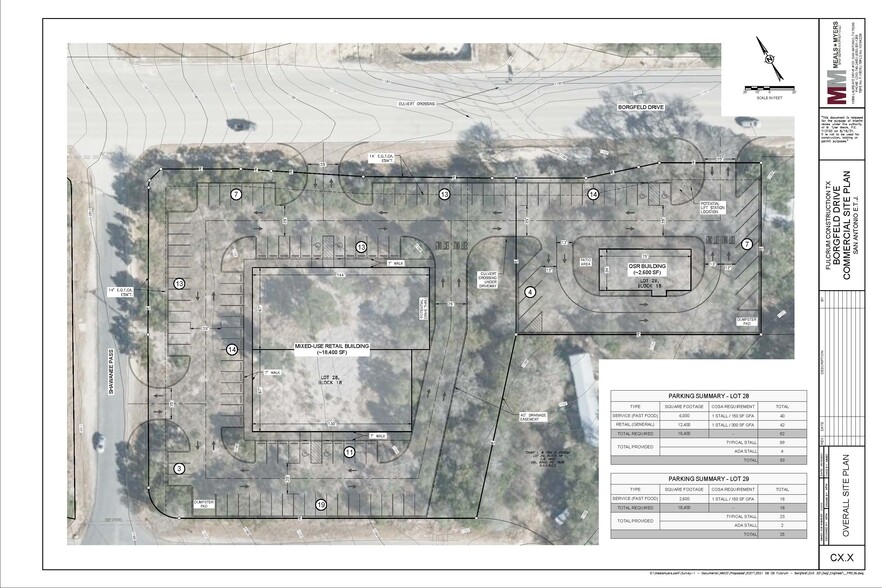 00 E Borgfeld & Shawnee Pass St, San Antonio, TX for lease - Site Plan - Image 2 of 3