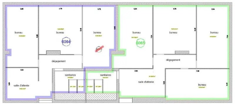 Office in Montpellier for sale - Floor Plan - Image 3 of 6