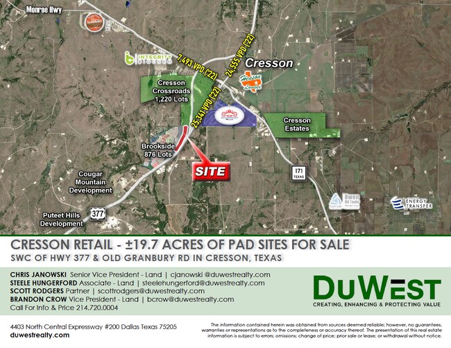 Plus de détails pour 8555 Old Granbury rd, Cresson, TX - Terrain à vendre