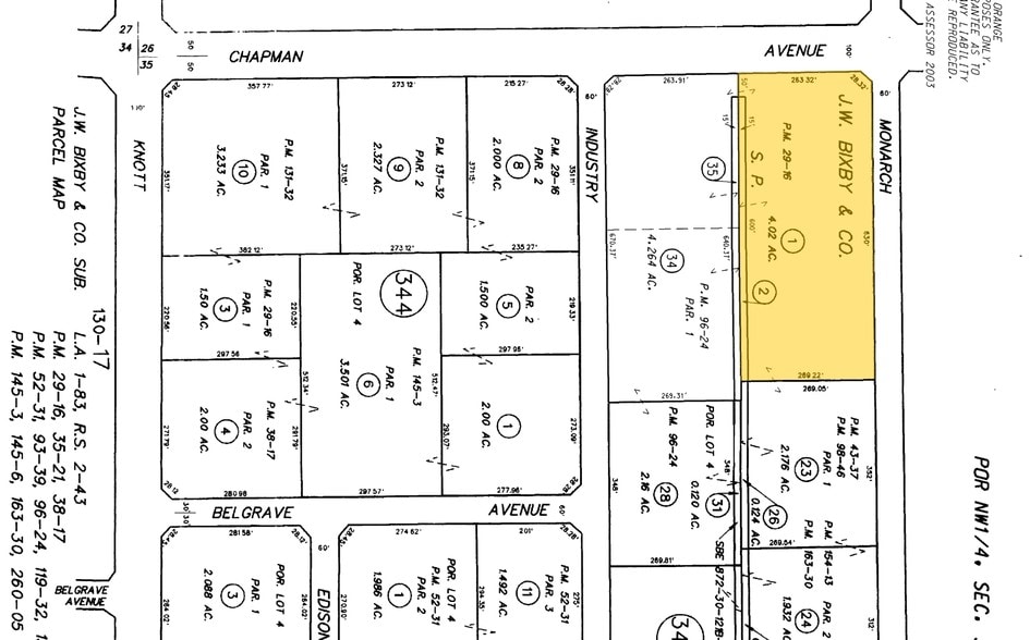 7272 Chapman Ave, Garden Grove, CA à louer - Plan cadastral - Image 2 de 6