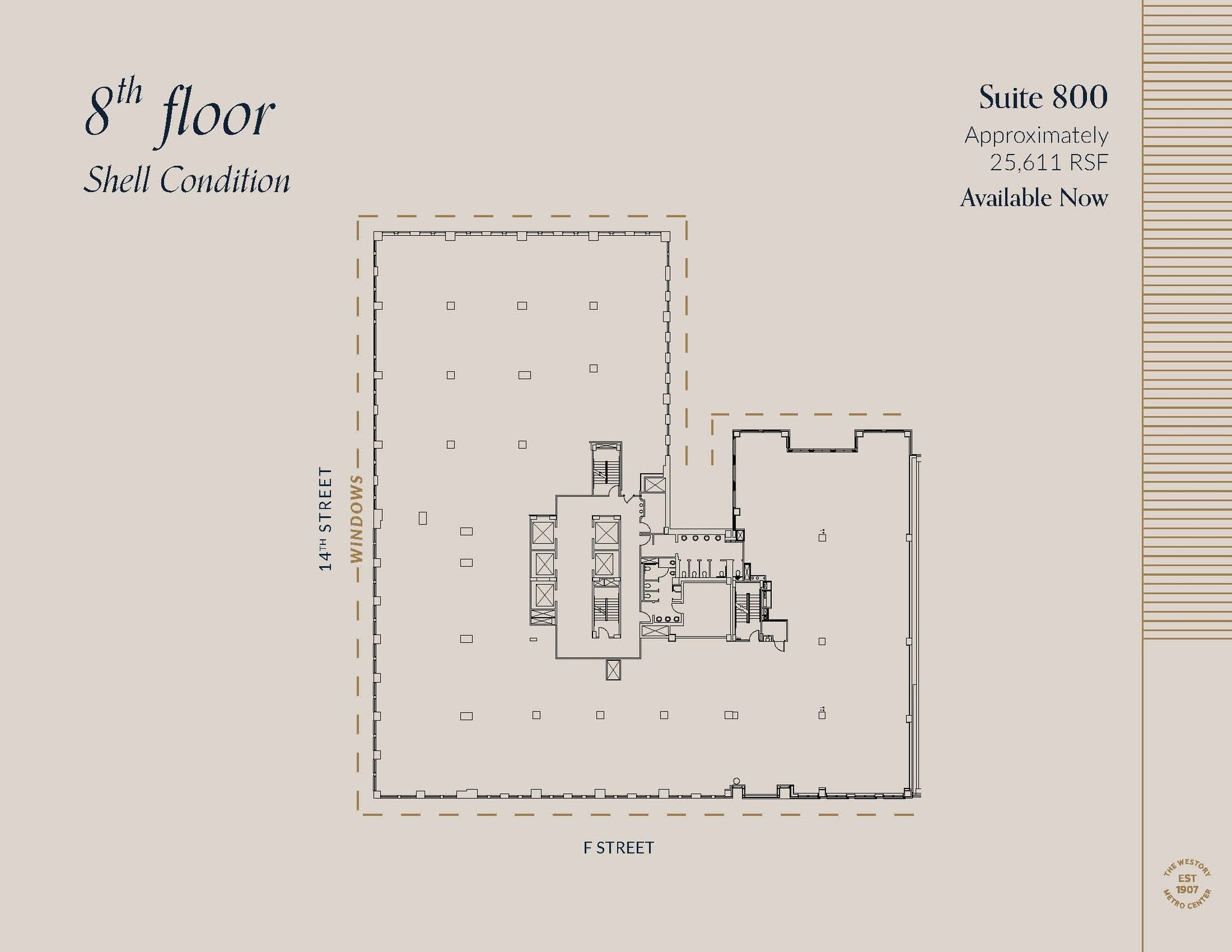 607 14th St NW, Washington, DC à louer Plan d’étage- Image 1 de 2