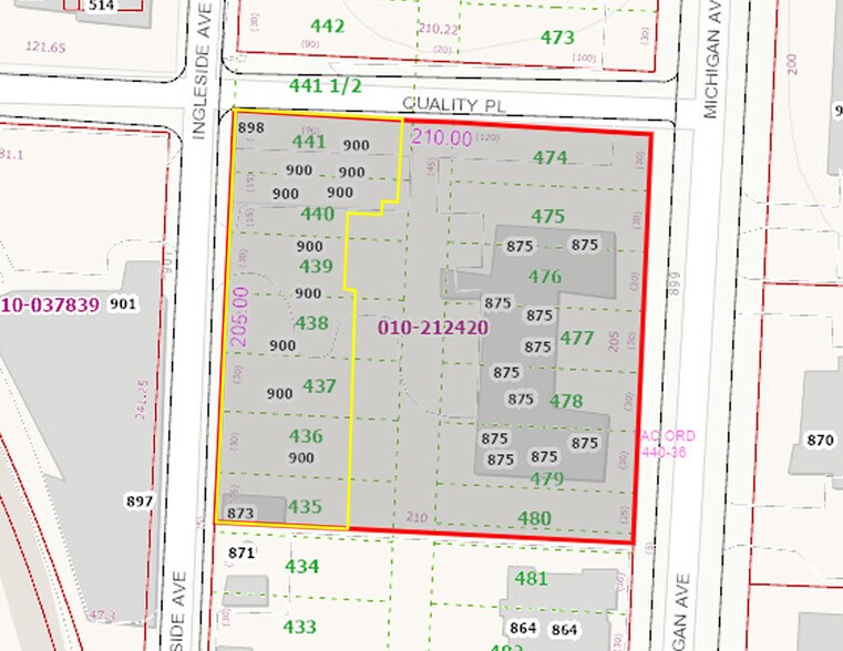 900 Ingleside Ave, Columbus, OH à vendre - Plan cadastral - Image 3 de 6
