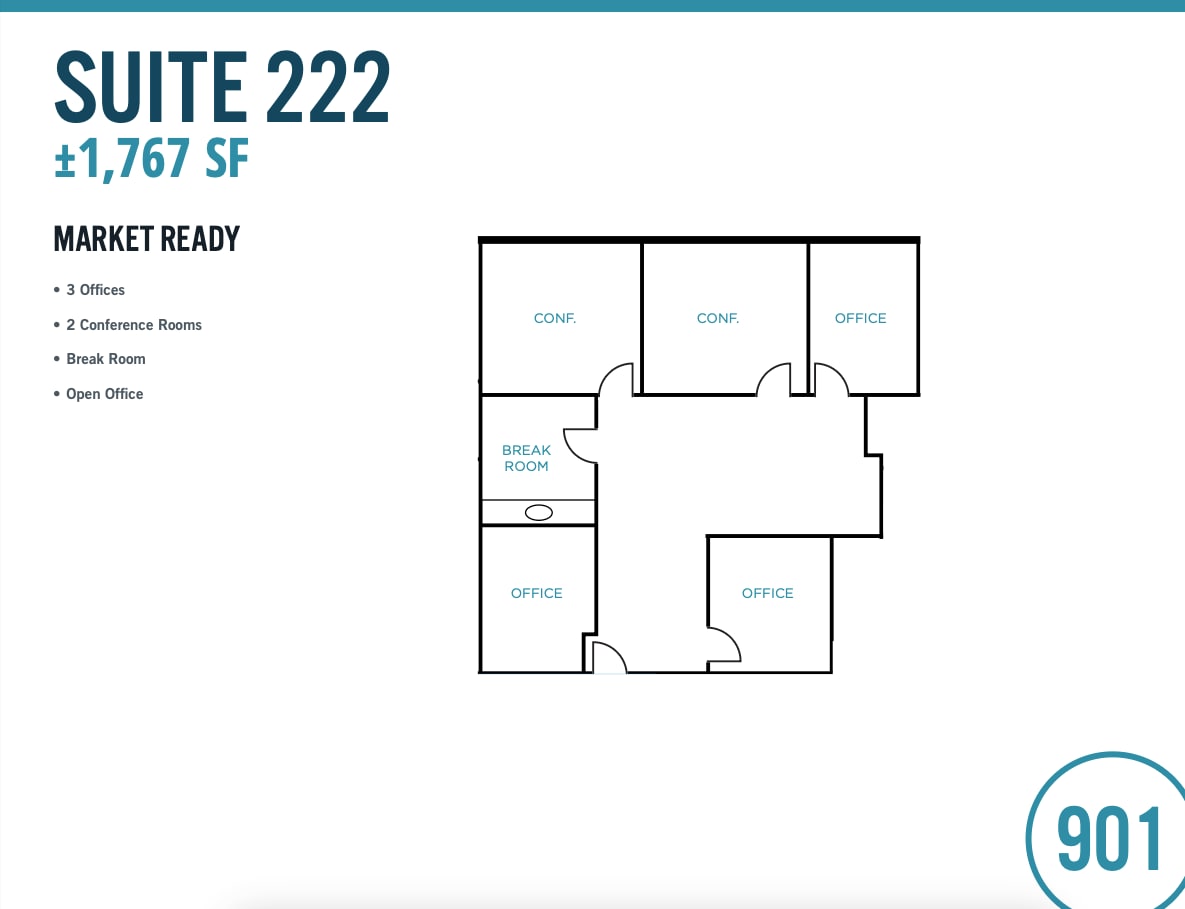 901 Campisi Way, Campbell, CA for lease Floor Plan- Image 1 of 1