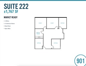 901 Campisi Way, Campbell, CA for lease Floor Plan- Image 1 of 1