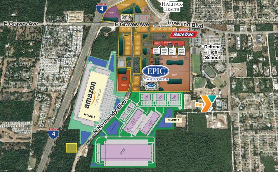 N Normandy Bvd & E Graves Ave, Deltona, FL à vendre - Aérien - Image 2 de 2