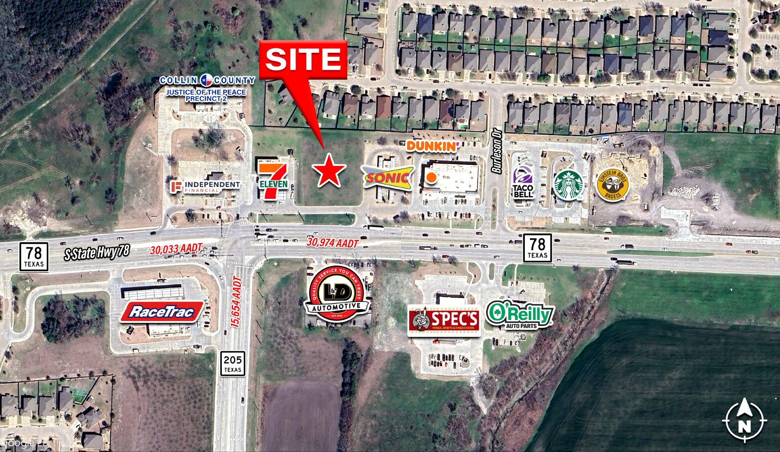 935 SH-78 S, Lavon, TX for lease Aerial- Image 1 of 2