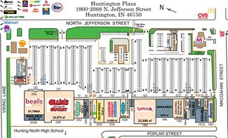 Plus de détails pour 1900-2092 N Jefferson St, Huntington, IN - Commerce de détail à louer