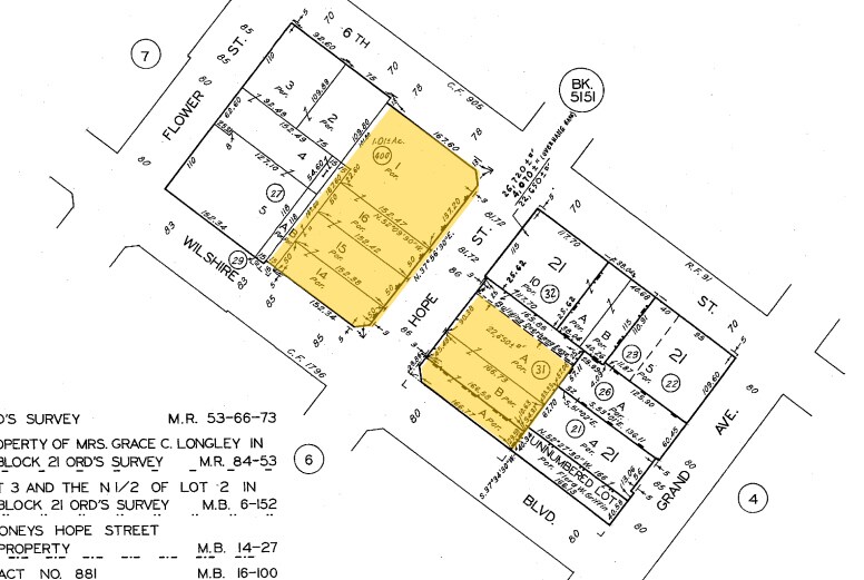 707 Wilshire Blvd, Los Angeles, CA à louer - Plan cadastral - Image 3 de 37