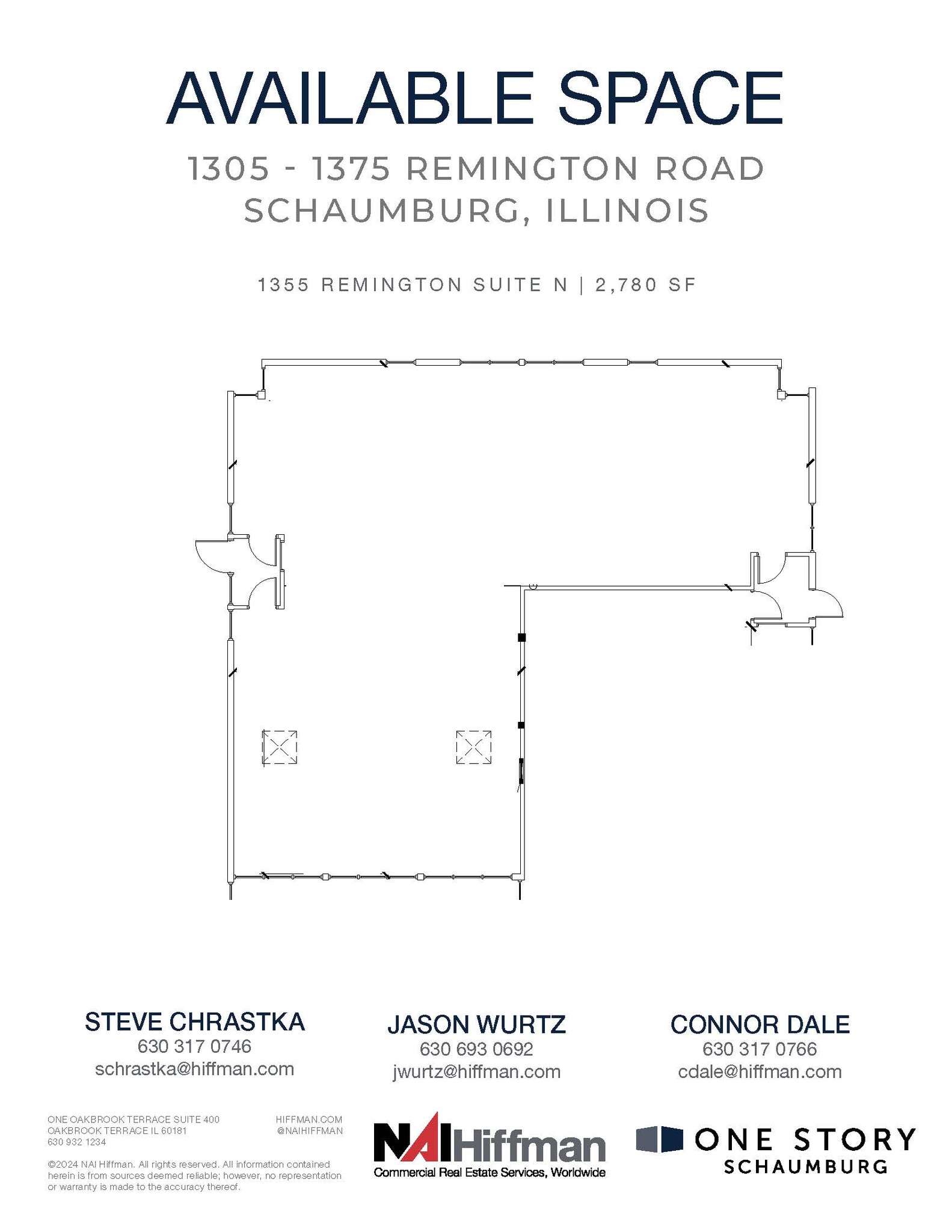 1305 Remington Rd, Schaumburg, IL à louer Plan d  tage- Image 1 de 2