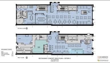 732 W Randolph St, Chicago, IL à louer Plan d’étage- Image 1 de 11