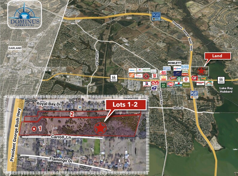 6106 Liberty Grove Rd, Rowlett, TX à vendre - Aérien - Image 2 de 7