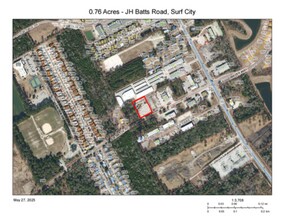 JH Batts Road, Surf City, NC - Aérien Vue de la carte